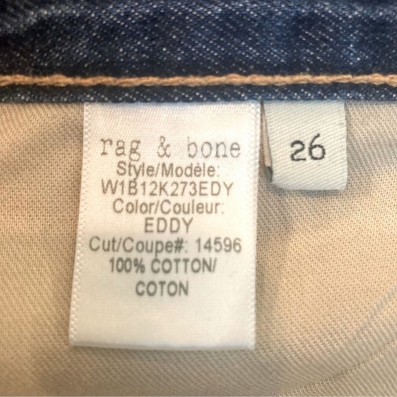 Rag & Bone Dive Frayed Hem Denim Skirt - Picture 7 of 14